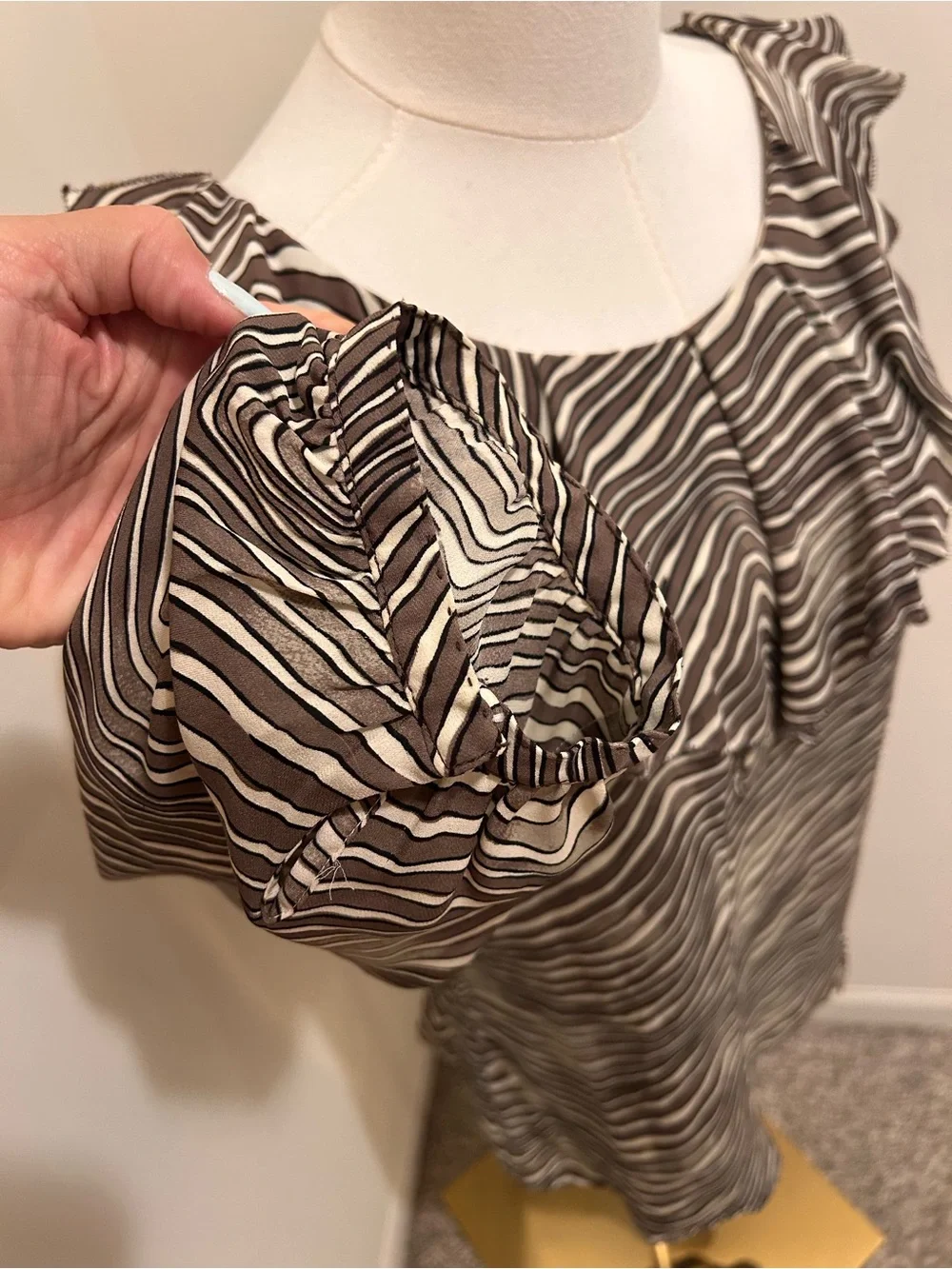 Tory Burch animal print silk blouse